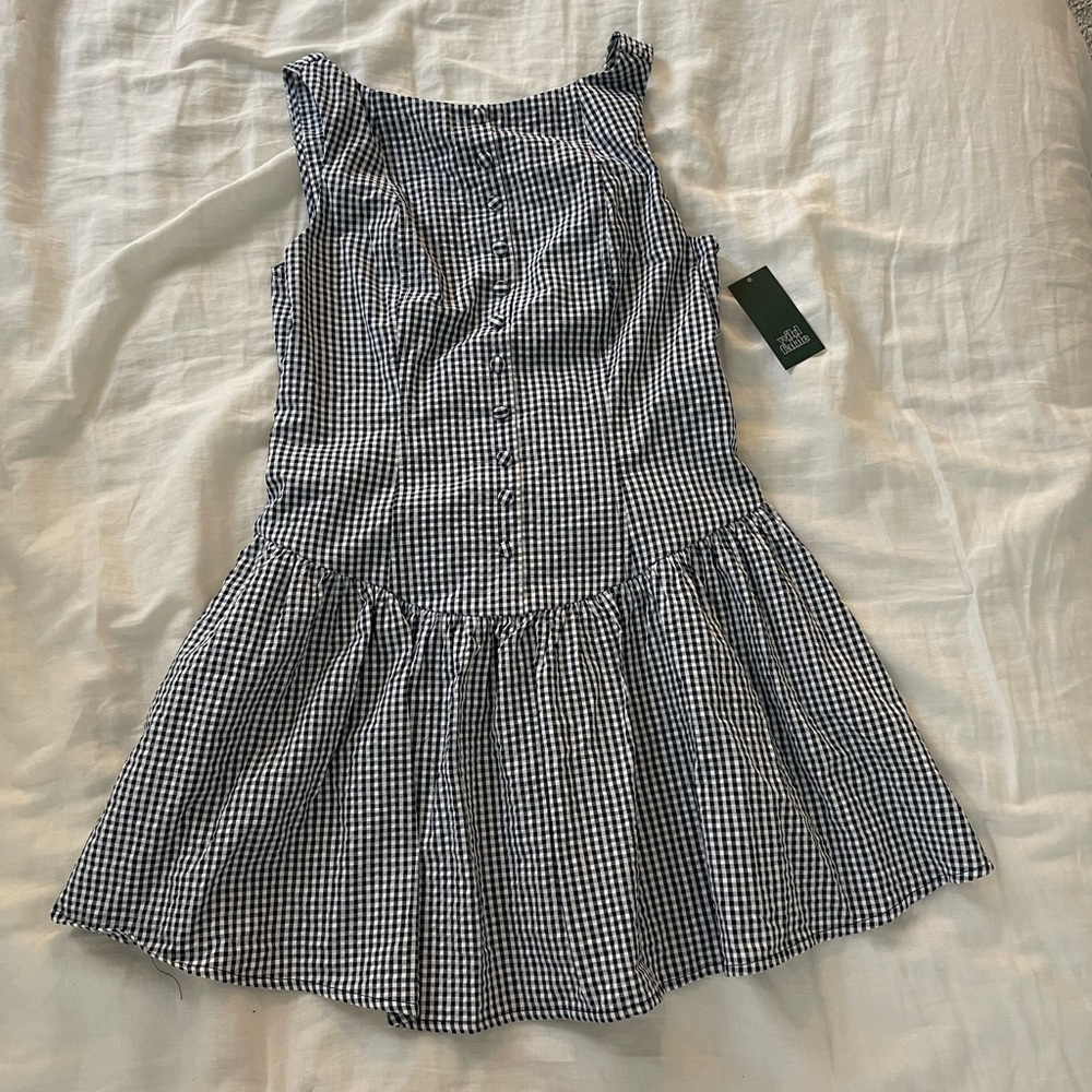Black and White Gingham Dress
